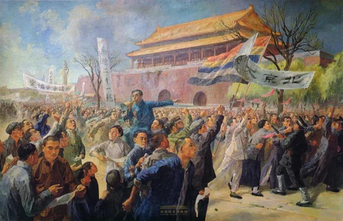 周令釗《五四運(yùn)動(dòng)》油畫，1951年，中國(guó)國(guó)家博物館藏.jpg